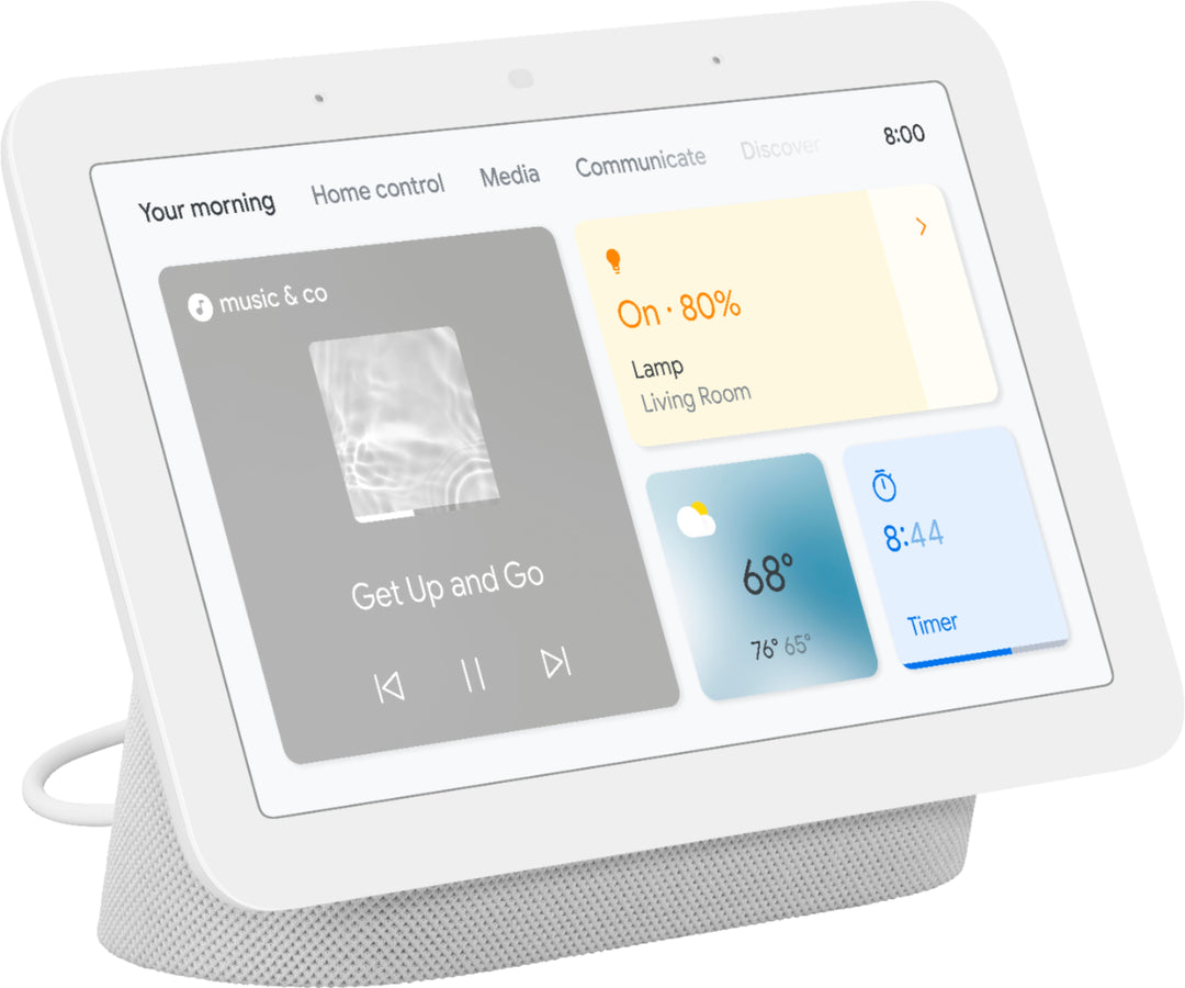 Nest Hub 7” Smart Display with Google Assistant (2nd Gen) - Chalk_0