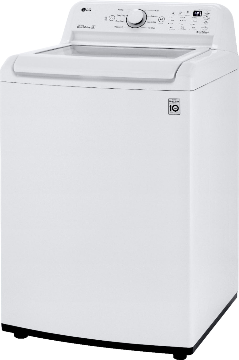 LG - 4.3 Cu. Ft. High-Efficiency Smart Top Load Washer with TurboDrum Technology - White_1