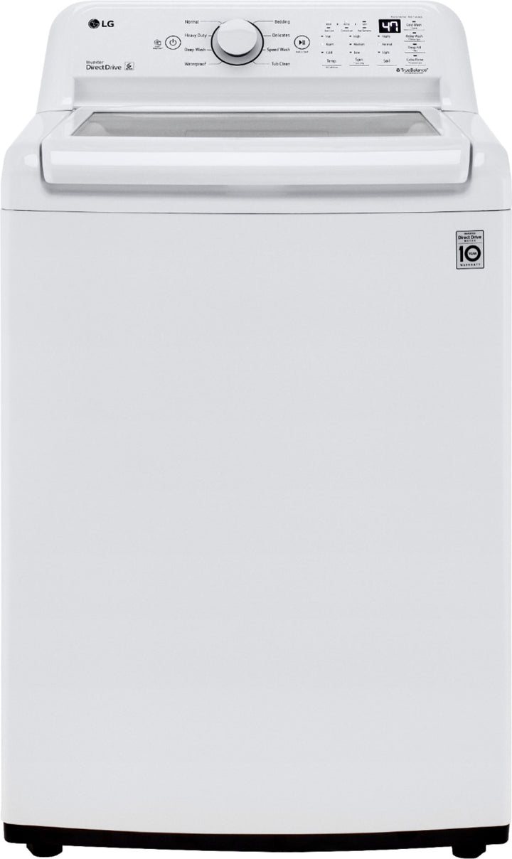 LG - 4.3 Cu. Ft. High-Efficiency Smart Top Load Washer with TurboDrum Technology - White_0