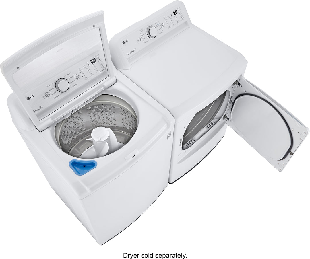 LG - 4.3 Cu. Ft. High-Efficiency Smart Top Load Washer with TurboDrum Technology - White_9
