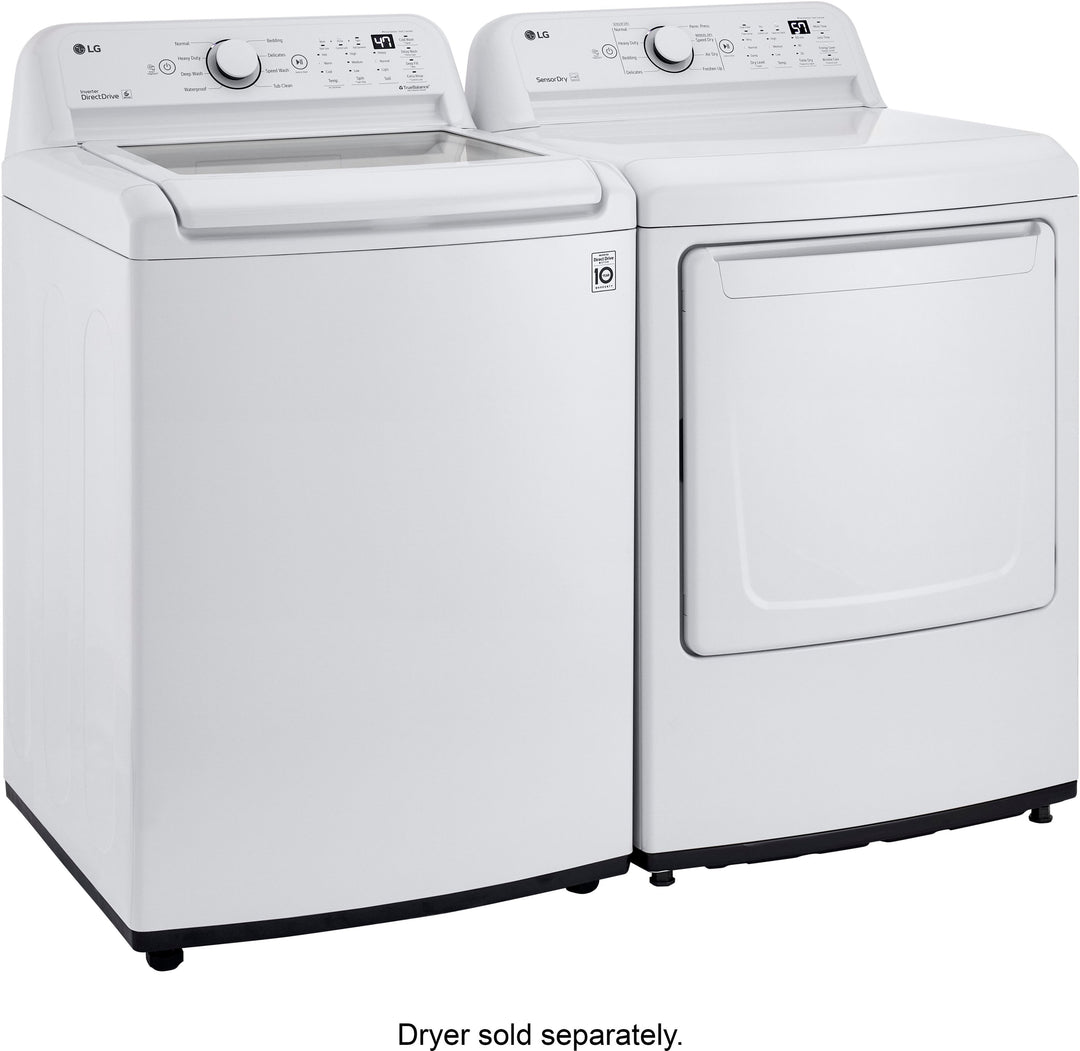 LG - 4.3 Cu. Ft. High-Efficiency Smart Top Load Washer with TurboDrum Technology - White_8