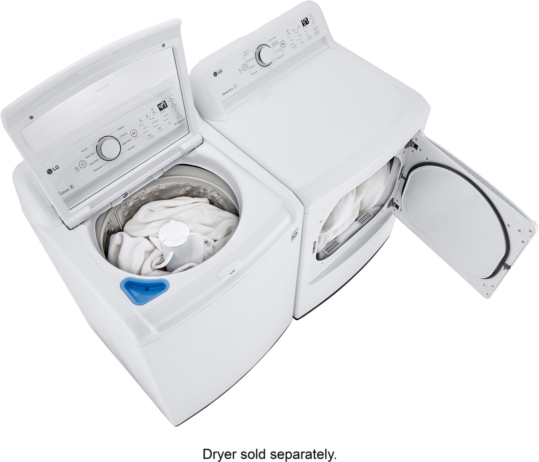 LG - 4.3 Cu. Ft. High-Efficiency Smart Top Load Washer with TurboDrum Technology - White_5