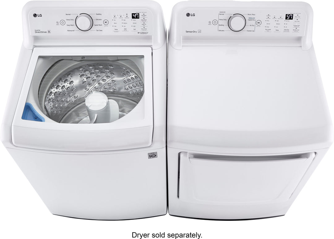 LG - 4.3 Cu. Ft. High-Efficiency Smart Top Load Washer with TurboDrum Technology - White_6