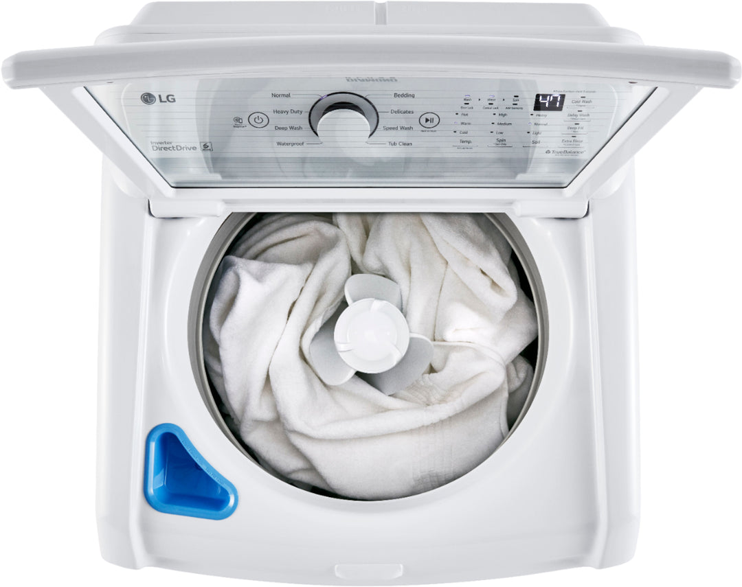 LG - 4.3 Cu. Ft. High-Efficiency Smart Top Load Washer with TurboDrum Technology - White_2