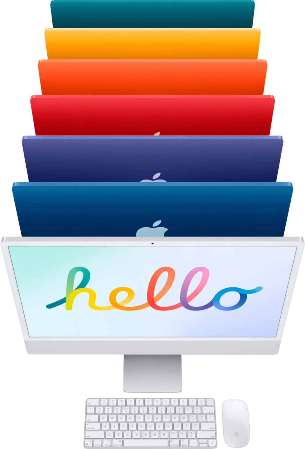 24" iMac® with Retina 4.5K display - Apple M1 - 8GB Memory - 256GB SSD - w/Touch ID (Latest Model) - Green_1