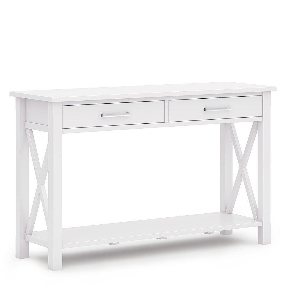 Simpli Home - Kitchener Console Sofa Table - White_1