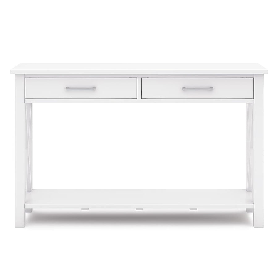 Simpli Home - Kitchener Console Sofa Table - White_0