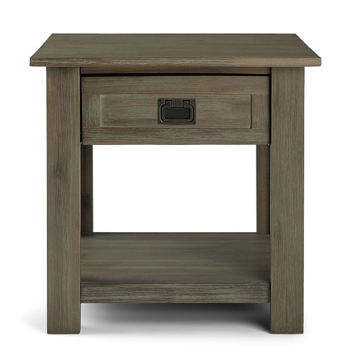Simpli Home - Monroe End Table - Distressed Grey_0