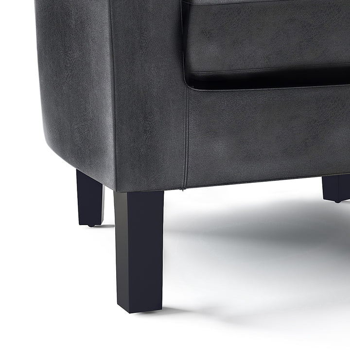 Simpli Home - Austin 30 inch Wide Tub Chair - Distressed Black_5