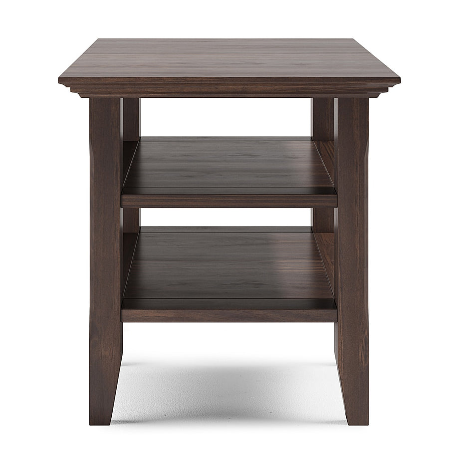 Simpli Home - Acadian SOLID WOOD 19 inch Wide Square Transitional End Table in - Warm Walnut Brown_0