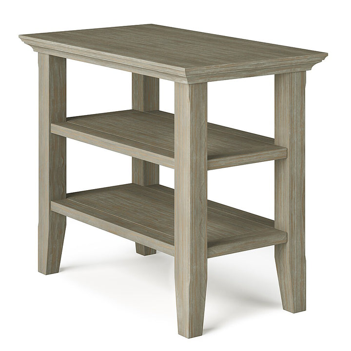 Simpli Home - Acadian SOLID WOOD 14 inch Wide Rectangle Transitional Narrow Side Table in - Distressed Grey_1