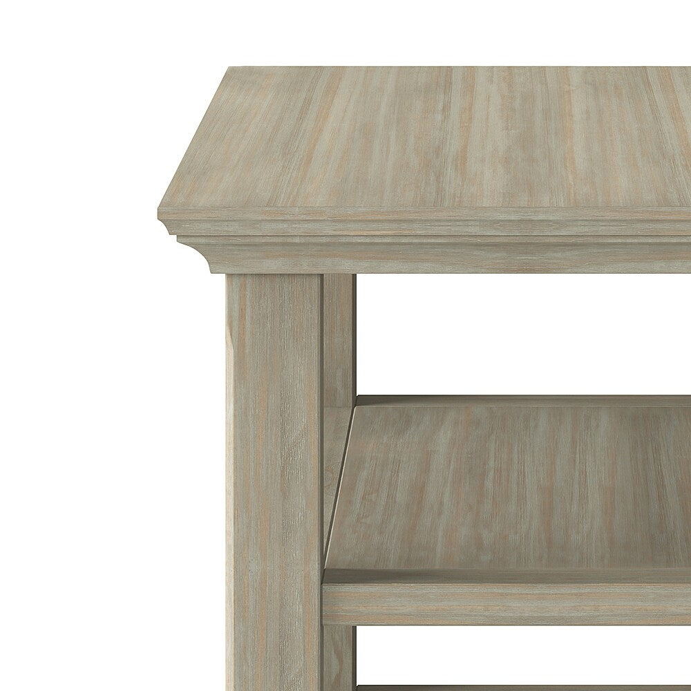 Simpli Home - Acadian SOLID WOOD 14 inch Wide Rectangle Transitional Narrow Side Table in - Distressed Grey_3