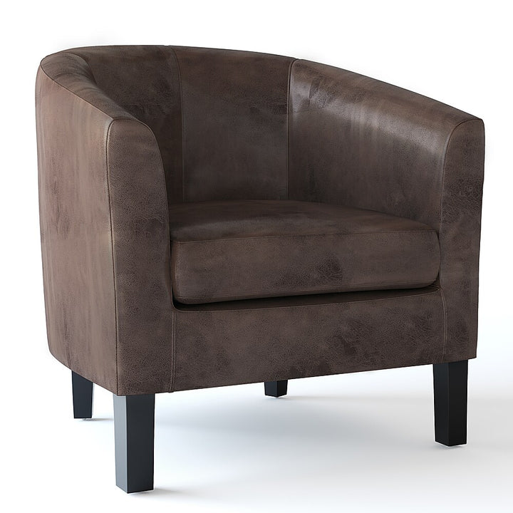 Simpli Home - Austin 30 inch Wide Tub Chair - Distressed Brown_1