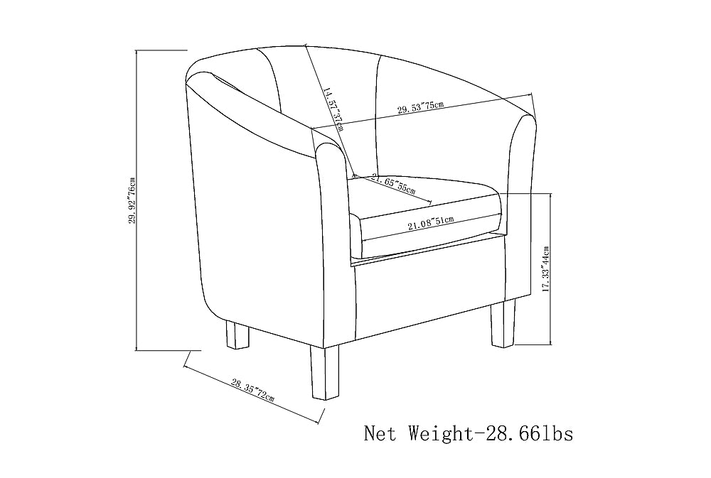 Simpli Home - Austin 30 inch Wide Tub Chair - Distressed Brown_4