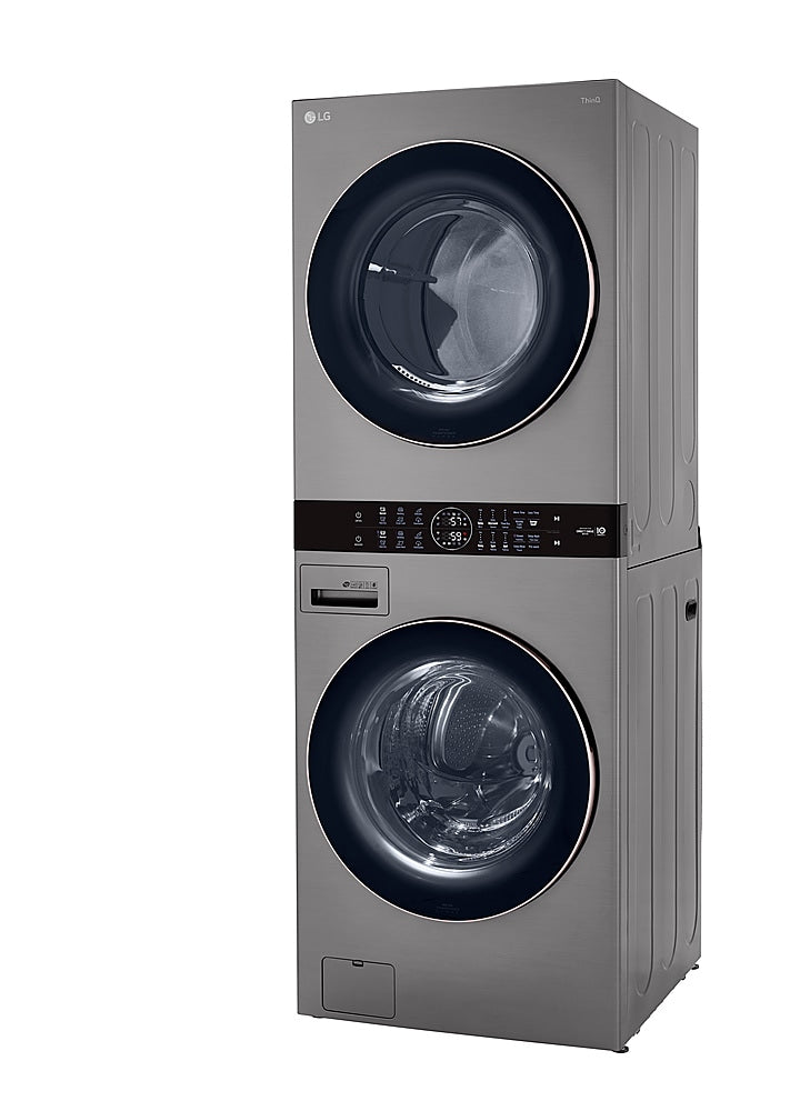 LG - 4.5 Cu. Ft. HE Smart Front Load Washer and 7.4 Cu. Ft. Electric Dryer WashTower with Built-In Intelligence - Graphite steel_18