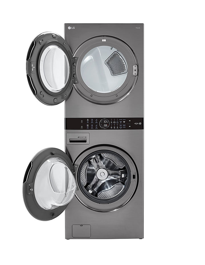 LG - 4.5 Cu. Ft. HE Smart Front Load Washer and 7.4 Cu. Ft. Electric Dryer WashTower with Built-In Intelligence - Graphite steel_5
