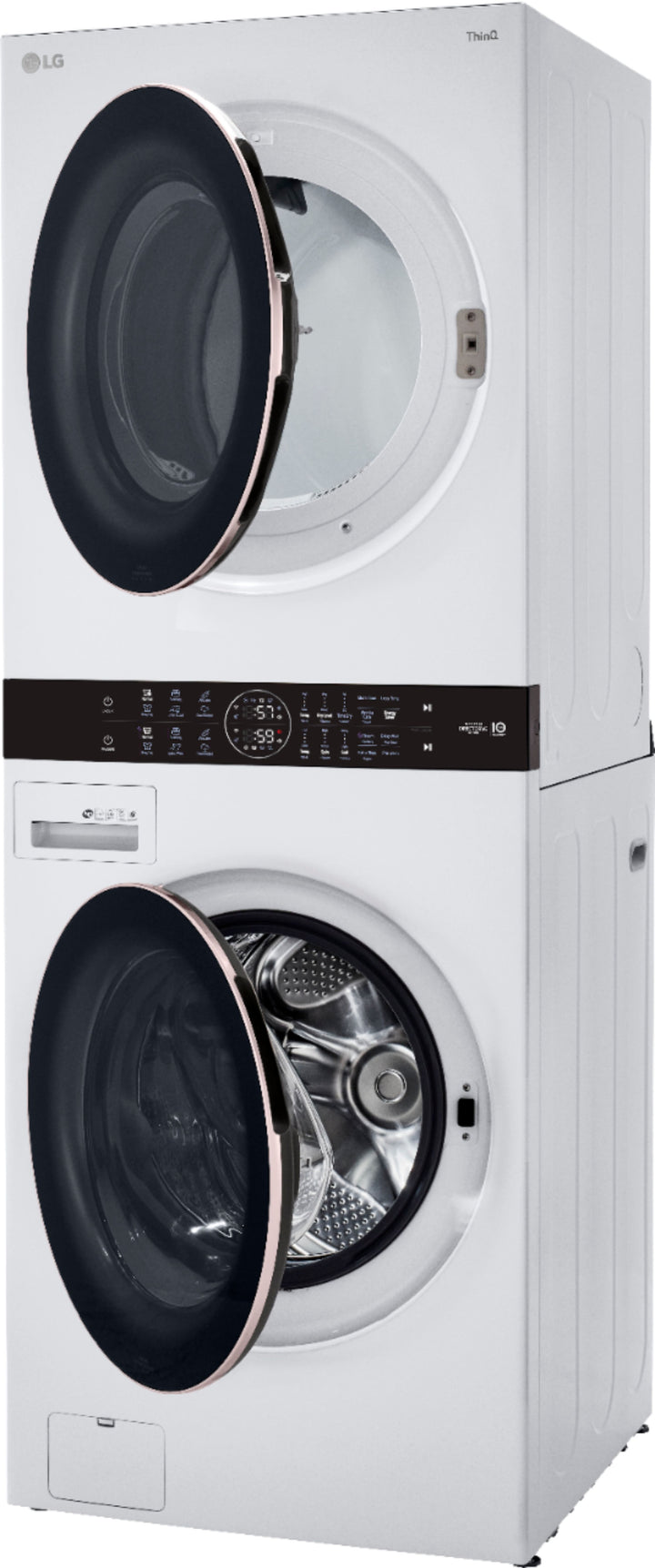 LG - 4.5 Cu. Ft. HE Smart Front Load Washer and 7.4 Cu. Ft. Electric Dryer WashTower with Built-In Intelligence - White_5