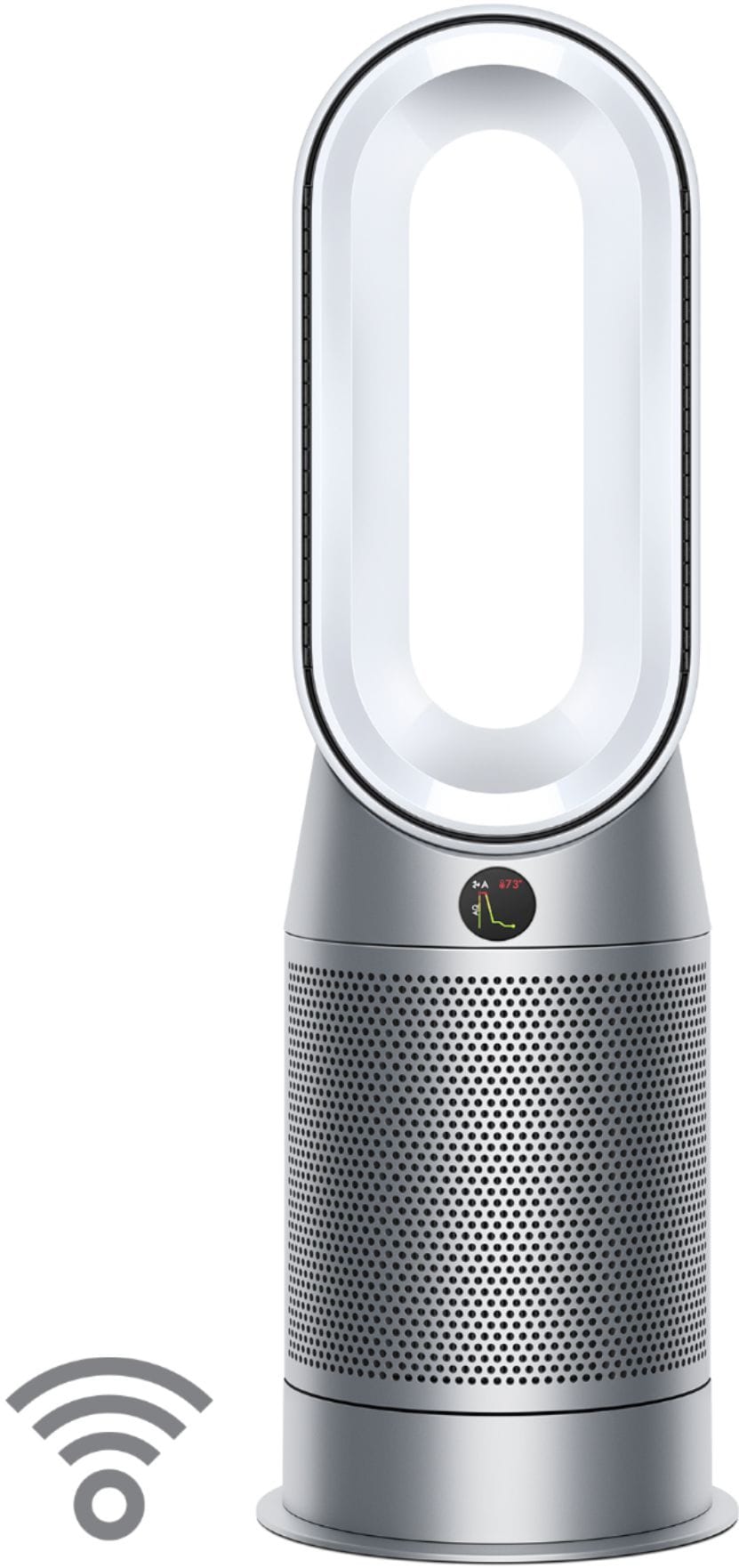Dyson - Purifier Hot+Cool - HP07 - Smart Tower Air Purifier, Heater and Fan - White/Silver_0
