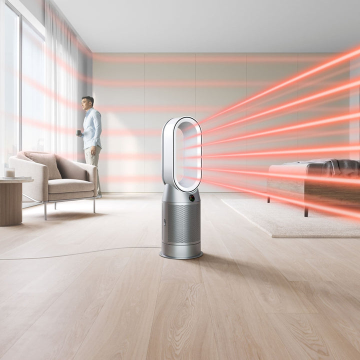 Dyson - Purifier Hot+Cool - HP07 - Smart Tower Air Purifier, Heater and Fan - White/Silver_2