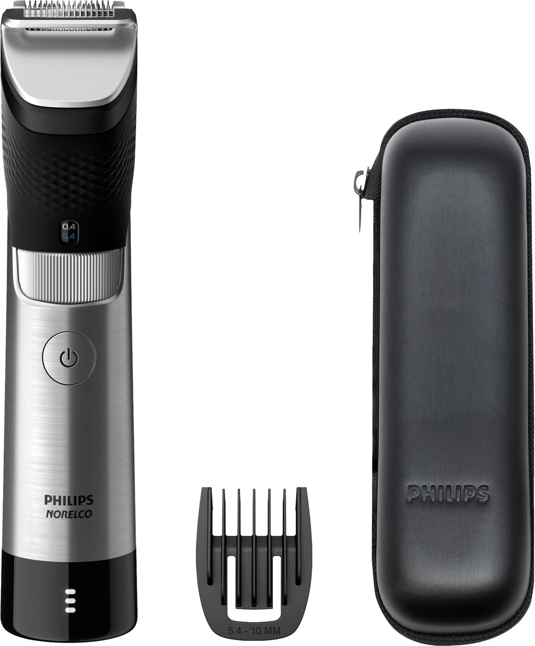 Philips Norelco - Series 9000 Ultimate Rechargeable Beard and Hair Trimmer - Steel_0
