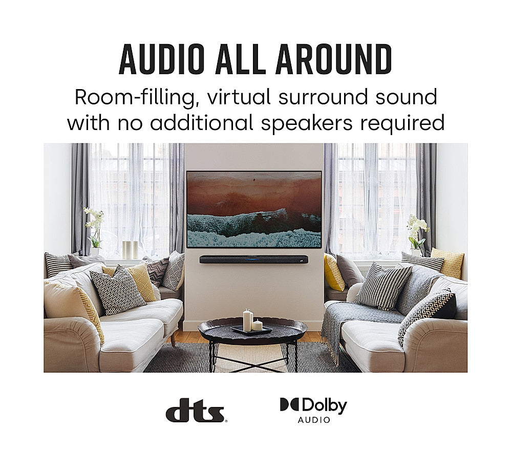 Polk Audio - React Soundbar with Dolby & DTS Virtual 3D Surround Sound - Black_10