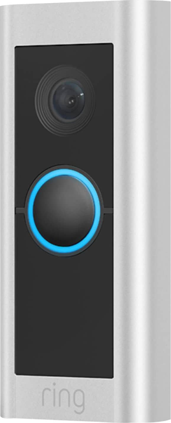 Ring - Video Doorbell Pro 2 Smart WiFi Video Doorbell Wired - Satin Nickel_1