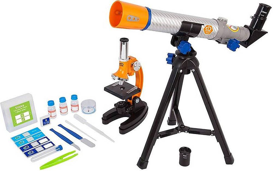 Discovery - 40mm Refractor Telescope with Microscope Combo Set_0