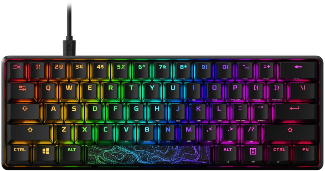 HyperX - Alloy Origins 60% Wired Mechanical Linear Red Switch Gaming Keyboard and RGB Back Lighting - Black_2