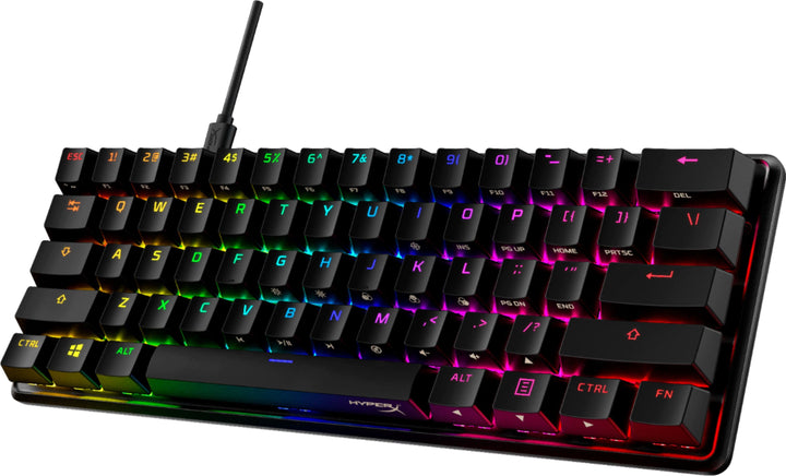HyperX - Alloy Origins 60% Wired Mechanical Linear Red Switch Gaming Keyboard and RGB Back Lighting - Black_1