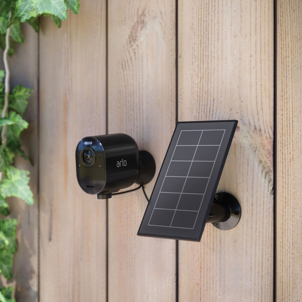 Mounted Solar Panel Charger for Arlo Ultra, Ultra 2, Pro 3 and Pro 4 Cameras - Black_1