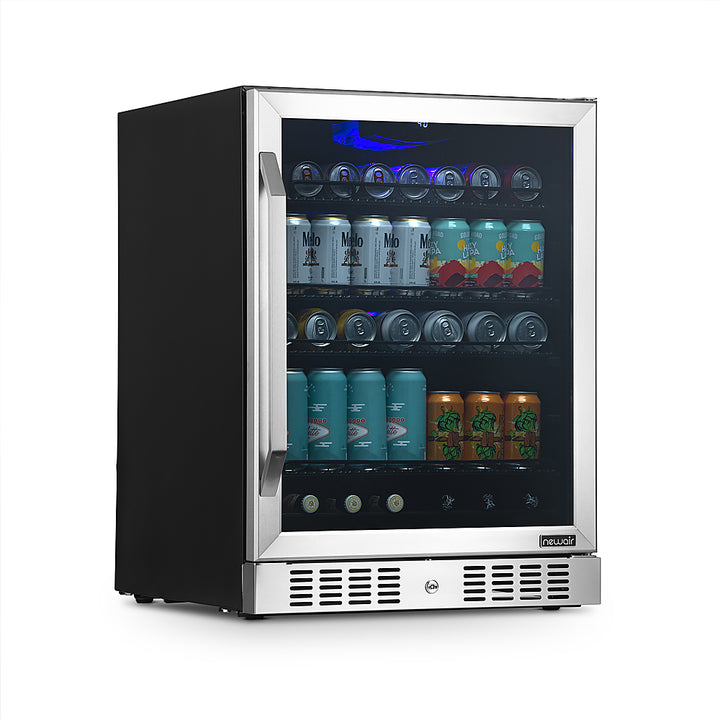 NewAir - 177-Can Beverage Fridge with Precision Digital Thermostat - Stainless steel_7