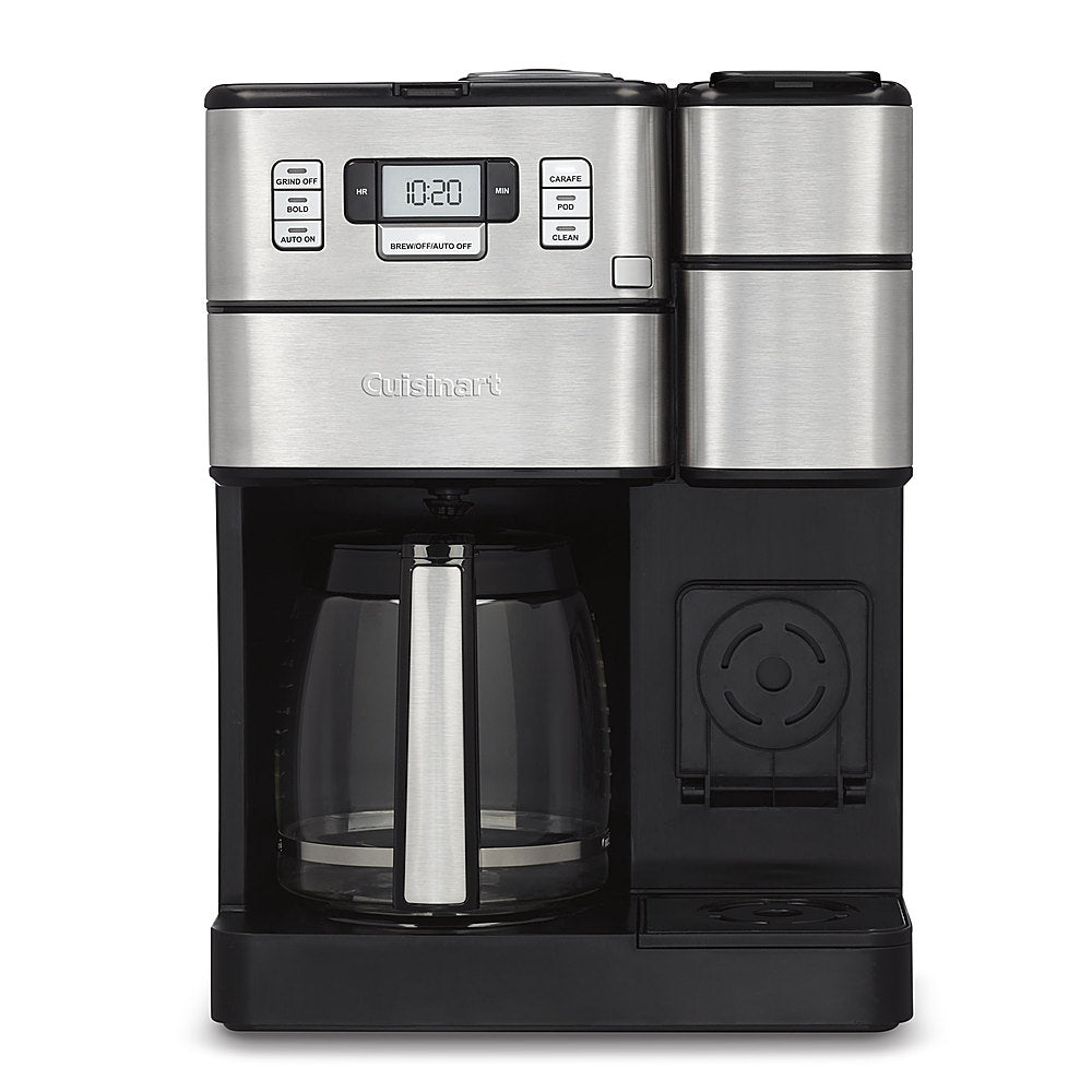 Cuisinart - Coffee Center Grind & Brew Plus 12-Cup Coffee Maker with Carafe and Single Serve Brewer - Black Stainless_4