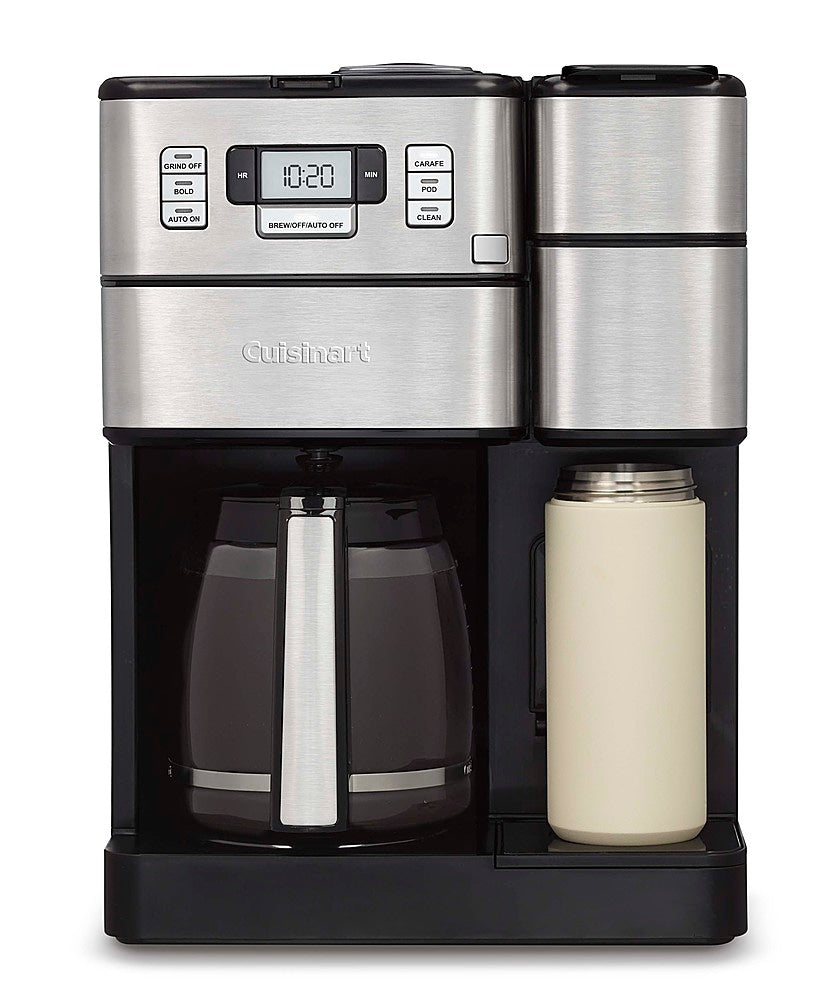 Cuisinart - Coffee Center Grind & Brew Plus 12-Cup Coffee Maker with Carafe and Single Serve Brewer - Black Stainless_3