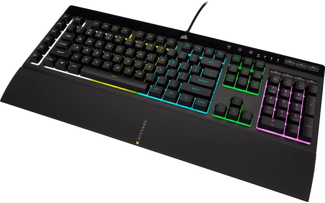 CORSAIR - K55 RGB Pro Full-size Wired Dome Membrane Gaming Keyboard with Elgato Stream Deck Software Integration - Black_2