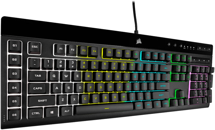 CORSAIR - K55 RGB Pro Full-size Wired Dome Membrane Gaming Keyboard with Elgato Stream Deck Software Integration - Black_3