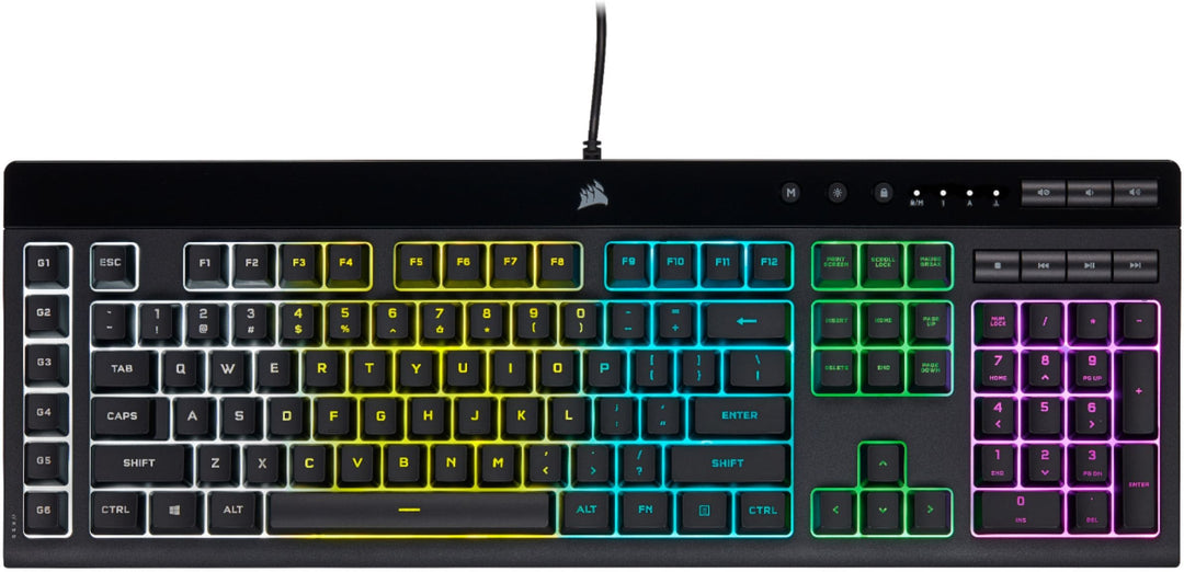 CORSAIR - K55 RGB Pro Full-size Wired Dome Membrane Gaming Keyboard with Elgato Stream Deck Software Integration - Black_11