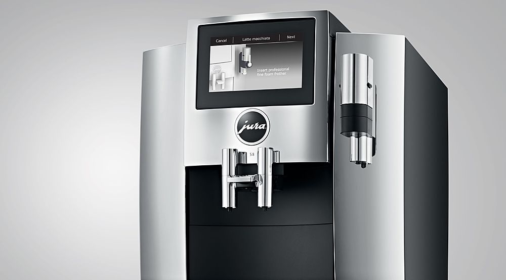 Jura - S8 Espresso Machine with 15 bars of pressure and Milk Frother - Chrome_1