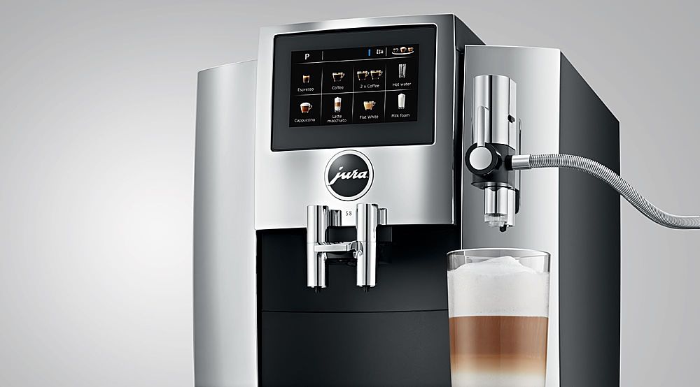 Jura - S8 Espresso Machine with 15 bars of pressure and Milk Frother - Chrome_14