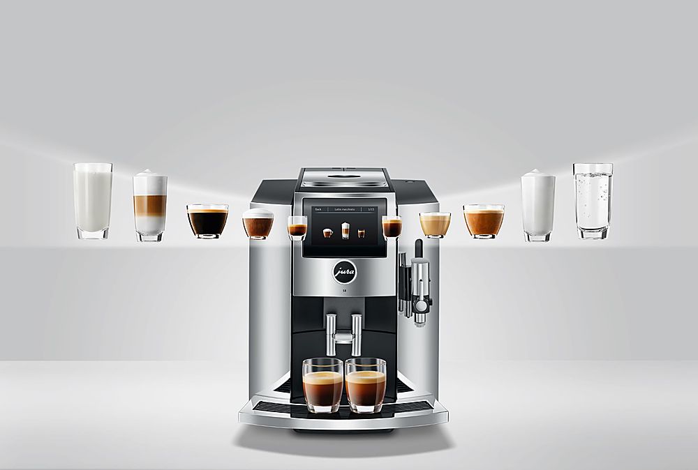 Jura - S8 Espresso Machine with 15 bars of pressure and Milk Frother - Chrome_11