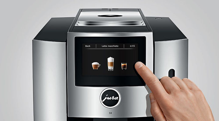 Jura - S8 Espresso Machine with 15 bars of pressure and Milk Frother - Chrome_10