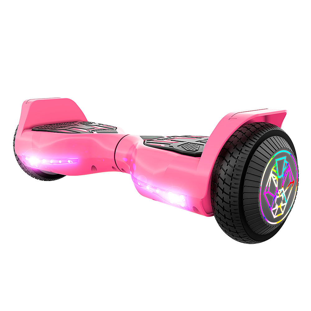 Swagtron - swagBOARD Twist T580 Hoverboard with Light-Up LED Wheels & Exclusive LiFePo™ Battery - Speeds up to 6.5 mph - Pink_1