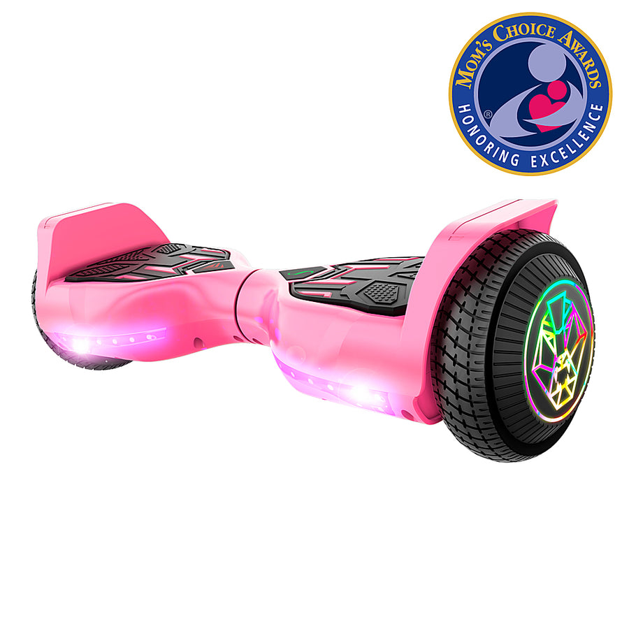 Swagtron - swagBOARD Twist T580 Hoverboard with Light-Up LED Wheels & Exclusive LiFePo™ Battery - Speeds up to 6.5 mph - Pink_0