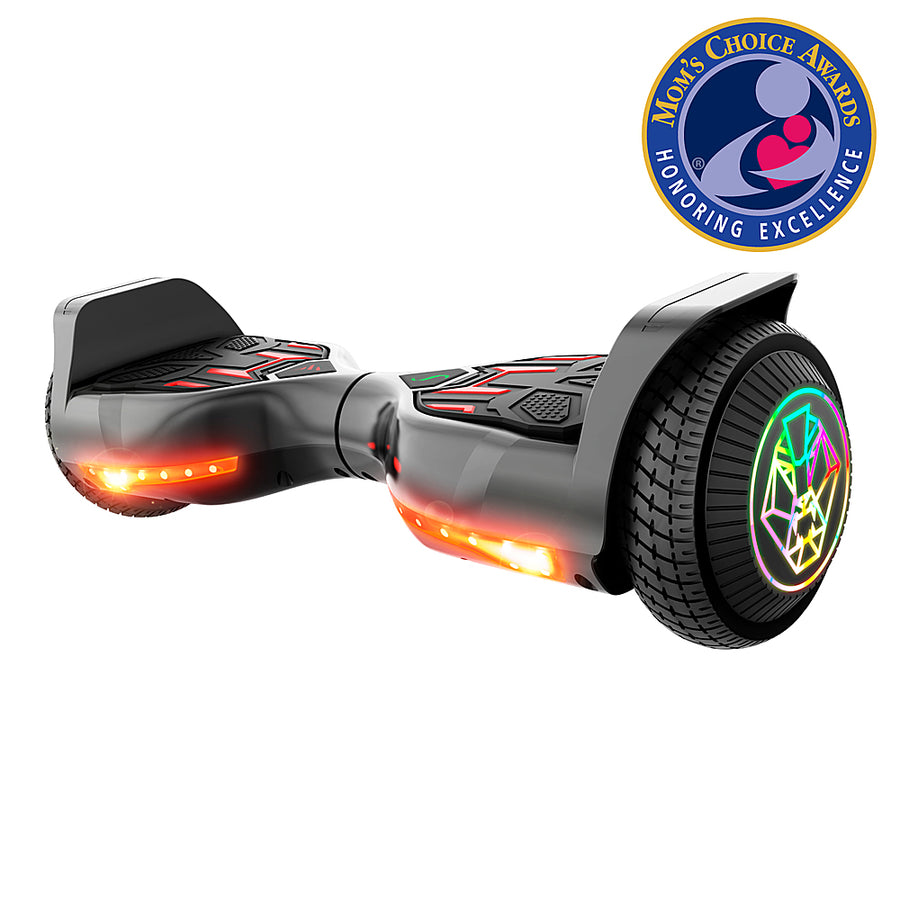 Swagtron - swagBOARD Twist T580 Hoverboard with Light-Up LED Wheels & Exclusive LiFePo™ Battery - Speeds up to 6.5 mph - Black_0