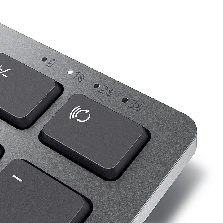 Dell - KM7321W Ergonomic Full-size Premier Multi-Device Wireless Keyboard and Mouse - Titan Gray_7