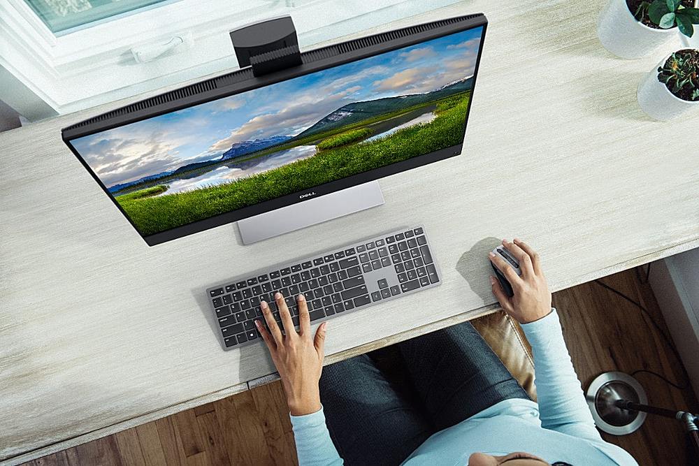 Dell - KM7321W Ergonomic Full-size Premier Multi-Device Wireless Keyboard and Mouse - Titan Gray_6