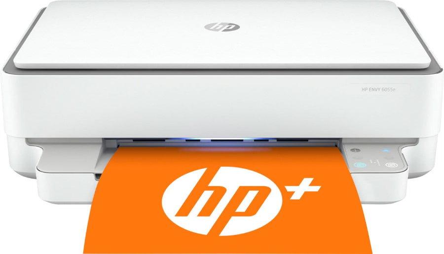HP - ENVY 6055e Wireless Inkjet Printer with 6 months of Instant Ink Included with HP+ - White_0
