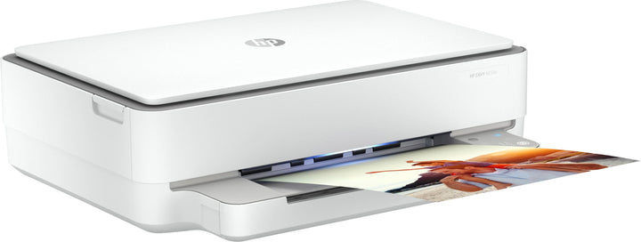HP - ENVY 6055e Wireless Inkjet Printer with 6 months of Instant Ink Included with HP+ - White_4