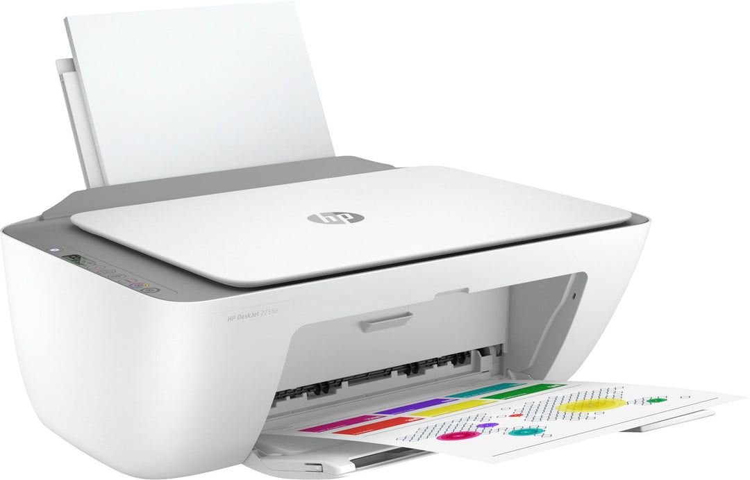 HP - DeskJet 2755e Wireless Inkjet Printer with 6 months of Instant Ink Included with HP+ - White_2