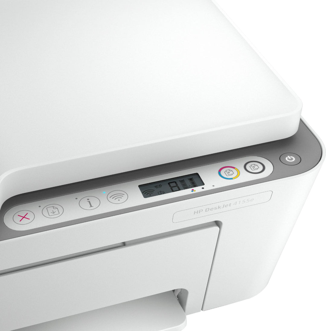 HP - DeskJet 4155e Wireless All-In-One Inkjet Printer with 6 months of Instant Ink Included with HP+ - White_12