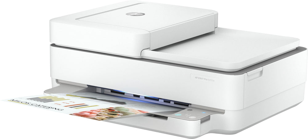 HP - ENVY 6455e Wireless All-In-One Inkjet Printer with 6 months of Instant Ink Included with HP+ - White_1